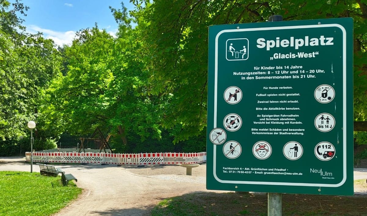 Spielplatz Glacis-West teilweise gesperrt