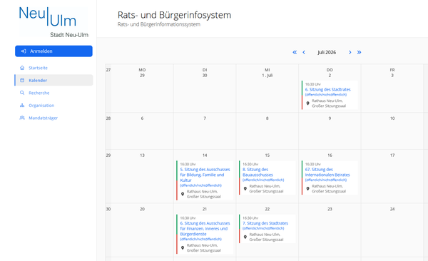 Themen der nächsten Sitzungswoche